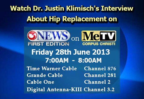 Watch Dr.Justin Klimisch's Interview About Hip Replacement on